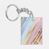 テクスチャピンクの背景 キーホルダー (正面左)