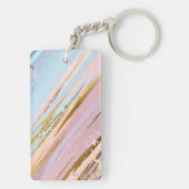 テクスチャピンクの背景 キーホルダー (裏面)