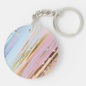 テクスチャピンクの背景 キーホルダー (裏面)