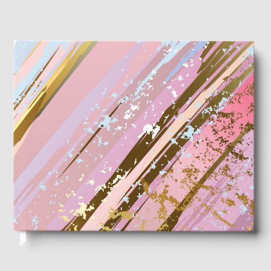 テクスチャピンクの背景 ゲストブック (正面)