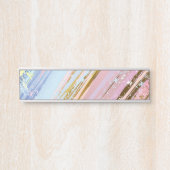 テクスチャピンクの背景 サインプレート (正面)