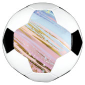 テクスチャピンクの背景 サッカーボール (回転)