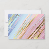 テクスチャピンクの背景 サンキューカード (正面)