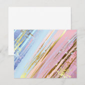 テクスチャピンクの背景 サンキューカード (正面/裏面)