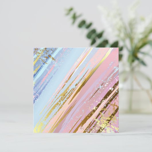 テクスチャピンクの背景 シーズンカード (スタンド正面)