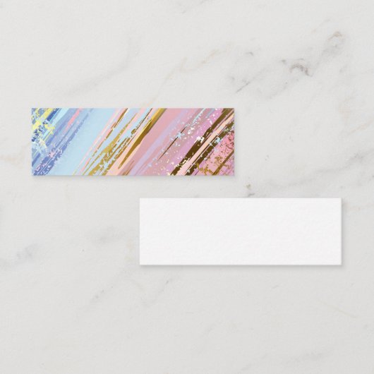 テクスチャピンクの背景 スキニー名刺 (正面/裏面)