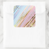 テクスチャピンクの背景 スクエアシール (バッグ)