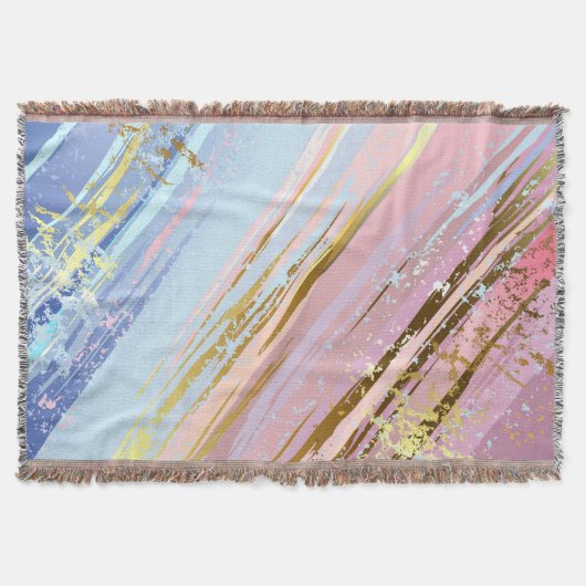 テクスチャピンクの背景 スローブランケット (正面)
