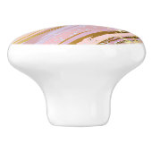 テクスチャピンクの背景 セラミックノブ (側面)