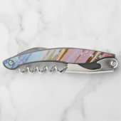 テクスチャピンクの背景 ソムリエナイフ (裏面)