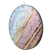 テクスチャピンクの背景 ダーツボード (正面右)