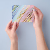 テクスチャピンクの背景 チラシ (手)