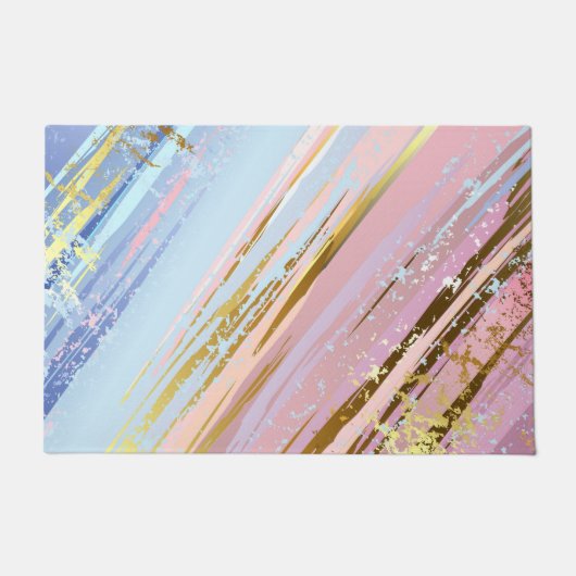 テクスチャピンクの背景 ドアマット (正面)