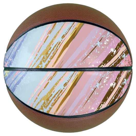 テクスチャピンクの背景 バスケットボール (正面)