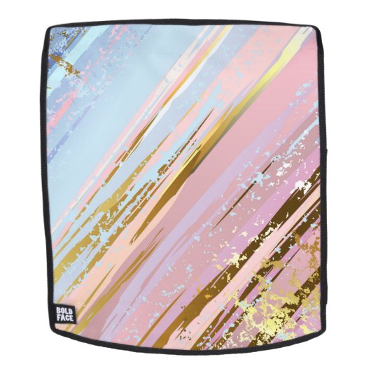 テクスチャピンクの背景 バックパック (取り外し可フェース)