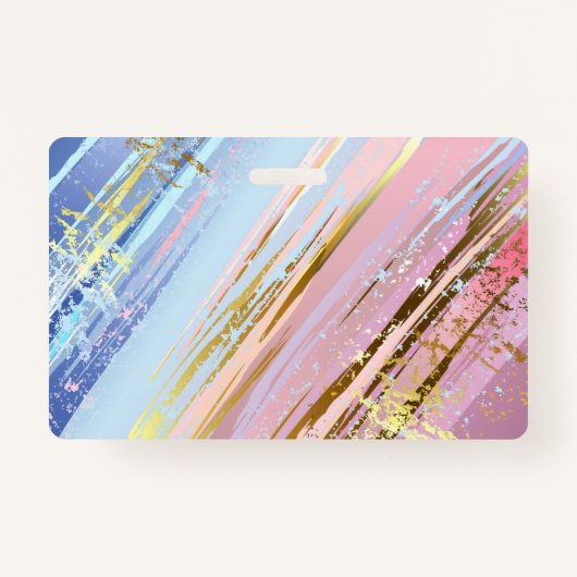 テクスチャピンクの背景 バッジ (正面)