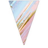 テクスチャピンクの背景 バンティングフラッグ (第3の旗)