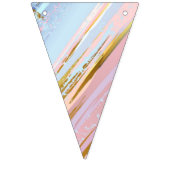 テクスチャピンクの背景 バンティングフラッグ (第2の旗)