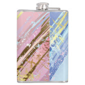 テクスチャピンクの背景 フラスク (裏面)