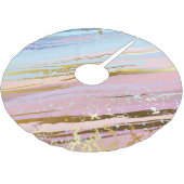 テクスチャピンクの背景 ブラッシュドポリエステルツリースカート (アングル)