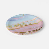 テクスチャピンクの背景 ペーパープレート (アングル)