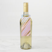 テクスチャピンクの背景 ボトルネックタグ (ボトル)