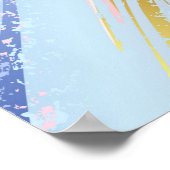 テクスチャピンクの背景 ポスター (角)