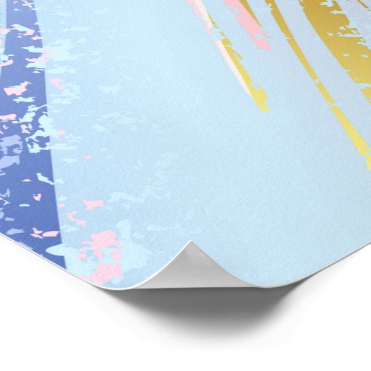 テクスチャピンクの背景 ポスター (角)