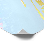 テクスチャピンクの背景 ポスター (角)