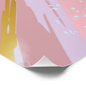 テクスチャピンクの背景 ポスター (コーナー)