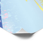 テクスチャピンクの背景 ポスター (コーナー)