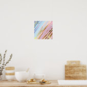 テクスチャピンクの背景 ポスター (キッチン)