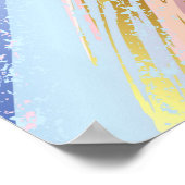 テクスチャピンクの背景 ポスター (角)