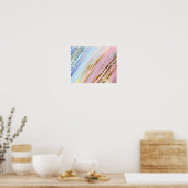 テクスチャピンクの背景 ポスター (キッチン)