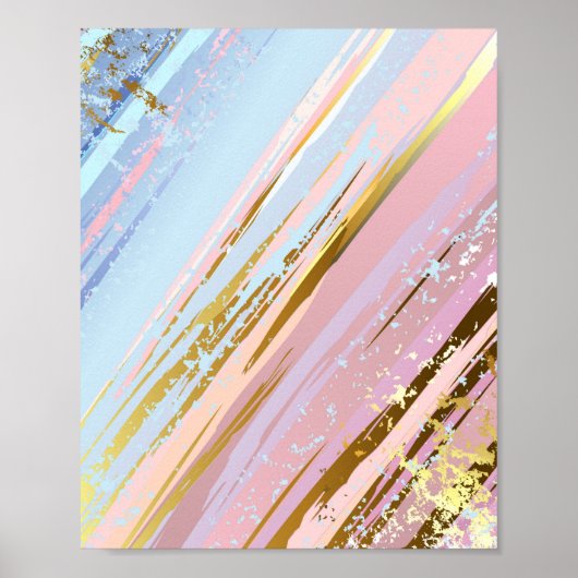 テクスチャピンクの背景 ポスター (正面)