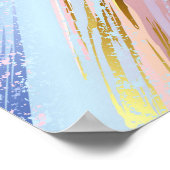 テクスチャピンクの背景 ポスター (角)