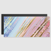 テクスチャピンクの背景 マグネット招待状 (正面/裏面)