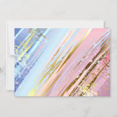 テクスチャピンクの背景 マグネット招待状 (正面)