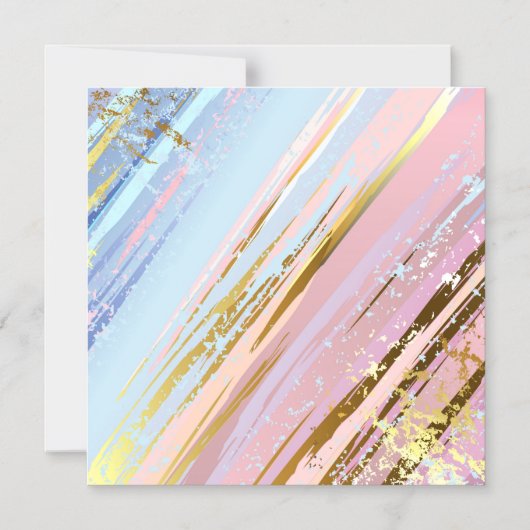 テクスチャピンクの背景 マグネット招待状 (正面)