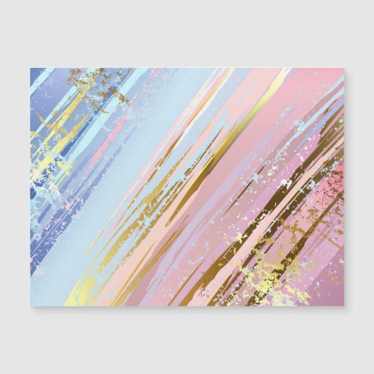 テクスチャピンクの背景 マグネット招待状 (正面)