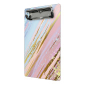 テクスチャピンクの背景 ミニクリップボード (アングル2)