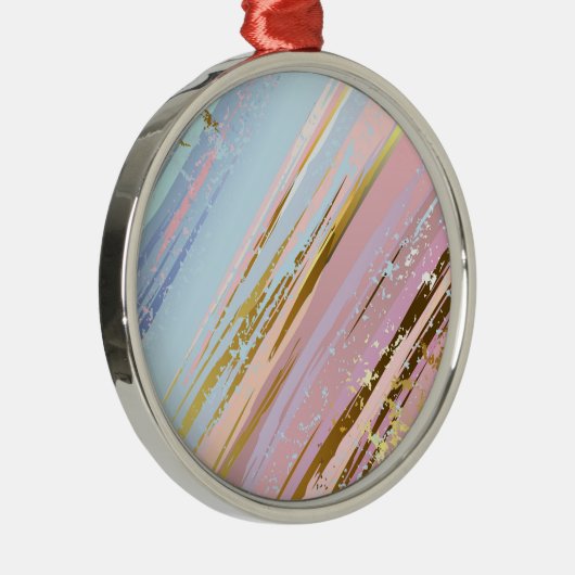 テクスチャピンクの背景 メタルオーナメント (右)