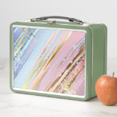 テクスチャピンクの背景 メタルランチボックス (インサイチュ)