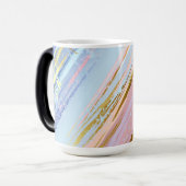 テクスチャピンクの背景 モーフィングマグカップ (正面左)