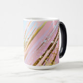 テクスチャピンクの背景 モーフィングマグカップ (正面右)