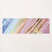 テクスチャピンクの背景 ヨガマット (裏面(横))