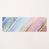 テクスチャピンクの背景 ヨガマット (正面(横))