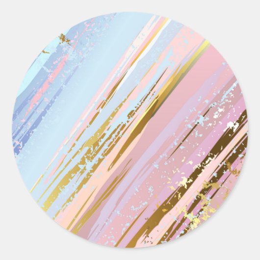 テクスチャピンクの背景 ラウンドシール (正面)