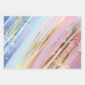 テクスチャピンクの背景 ラッピングペーパーシート (正面3)