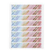 テクスチャピンクの背景 ラップアラウンドラベル (シート)